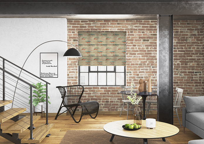 Flamingos, Sand - Roman Blind - Image 5